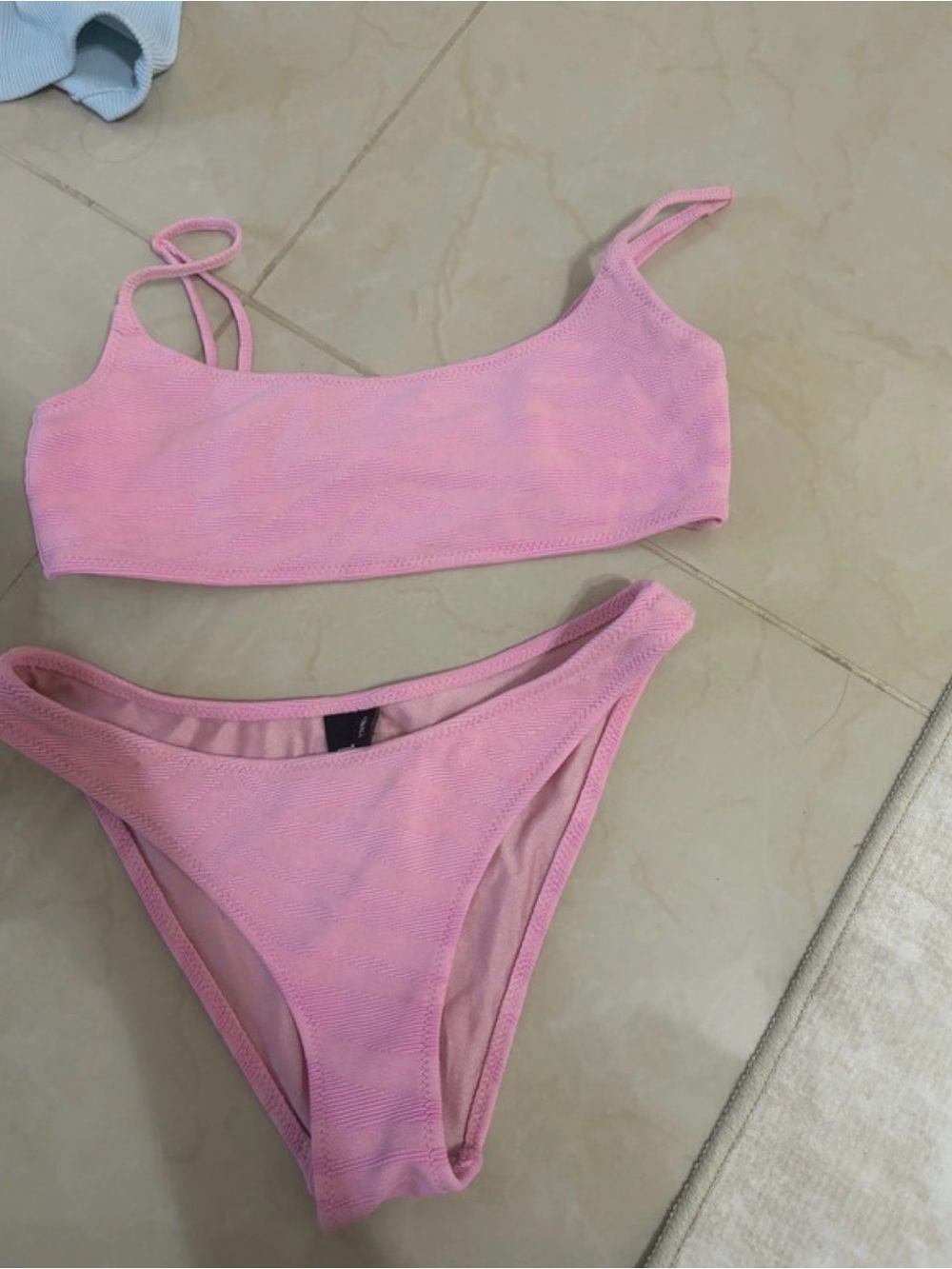 triangl swimwear Pink Zebra-Print Two-Piece Bikini - Picture 2 of 2